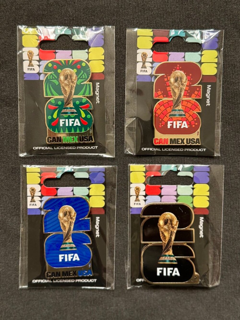2026 FIFA WORLD CUP Host Country Magnet Set CANADA Mexico USA